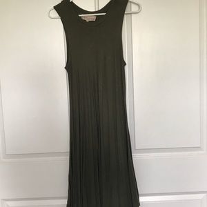 Flowy olive dress